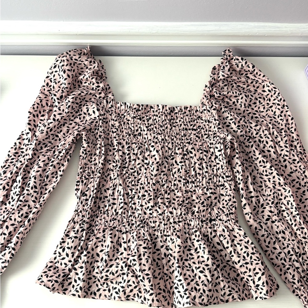 Pink Patterned Women's Top